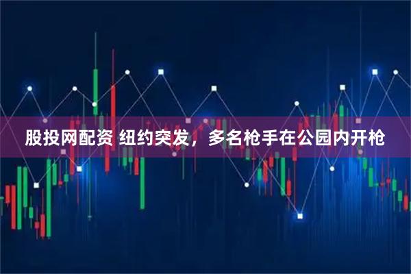 股投网配资 纽约突发，多名枪手在公园内开枪